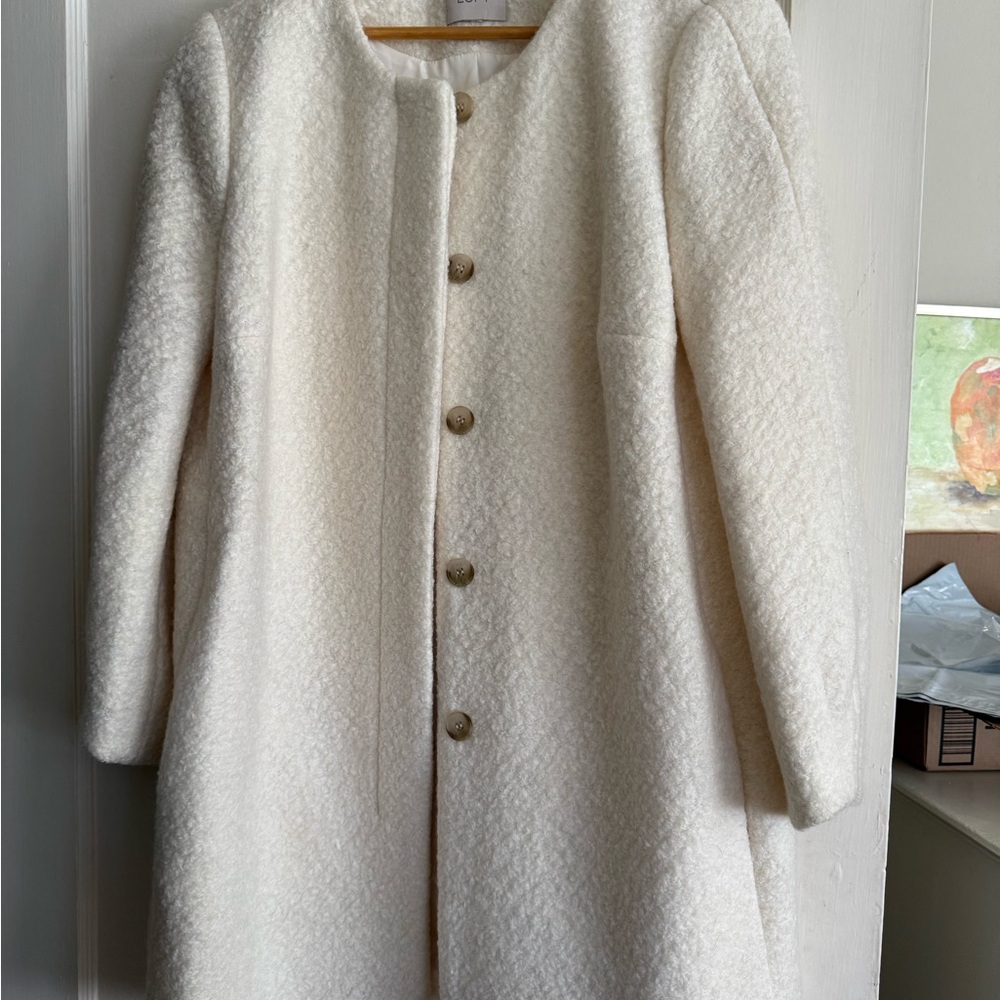 LOFT Cream Women's Cape Coat